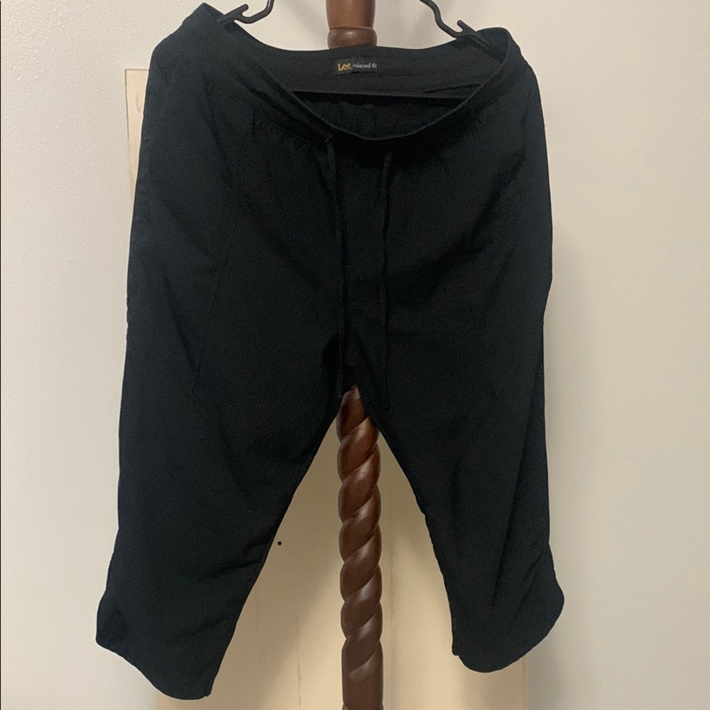 Lee Black Jean Shorts Casual Fit